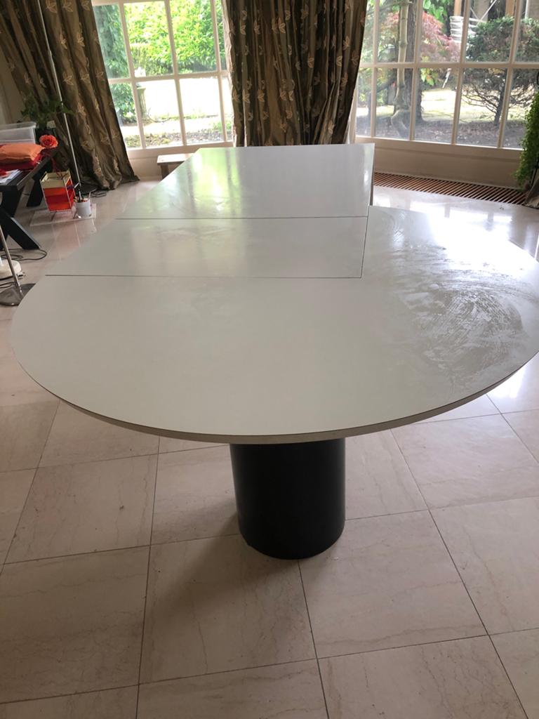 Eettafel, zie foto, Huis en Inrichting, Ophalen, Overige materialen, 100 tot 150 cm, 200 cm of meer