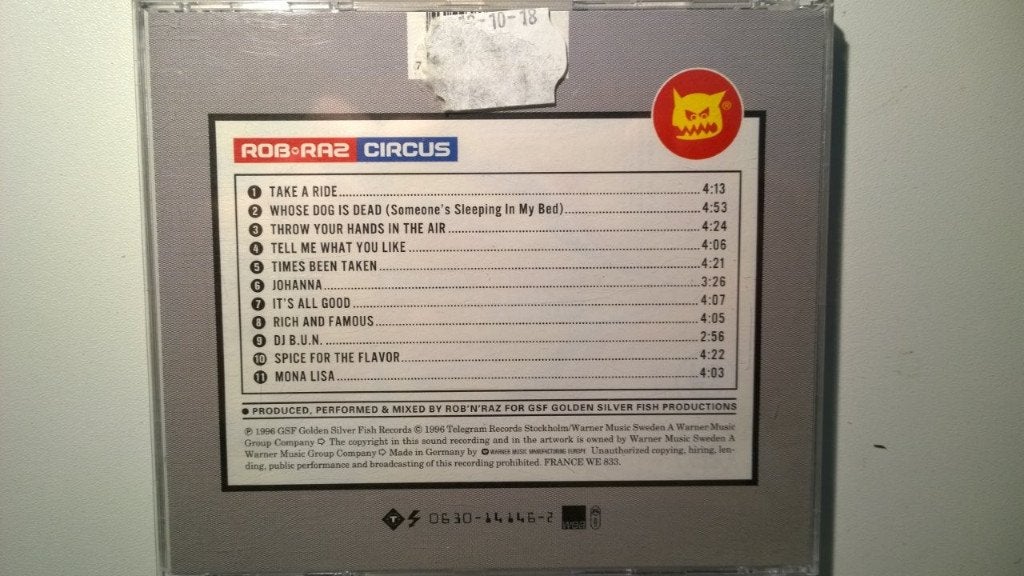 Rob 'N' Raz With D-Flex - Circus, Ophalen of Verzenden, 1985 tot 2000, Zo goed als nieuw