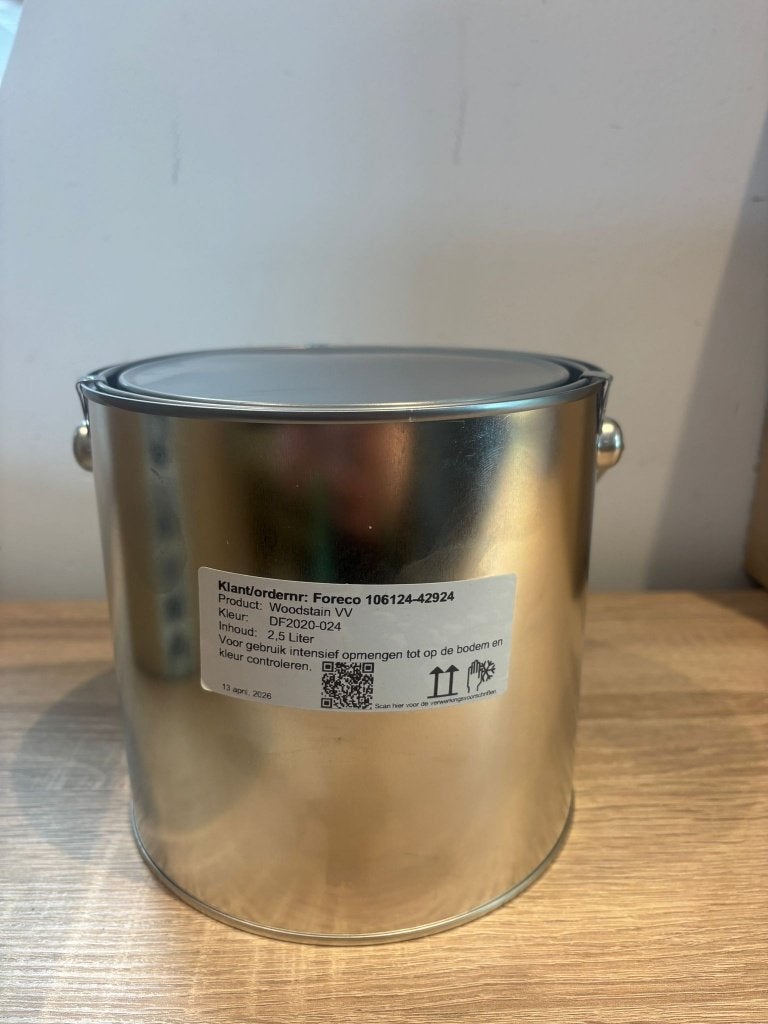 Woodstain verf, kleur Padoek 2,5 Liter nr. 730, Ophalen, Nieuw