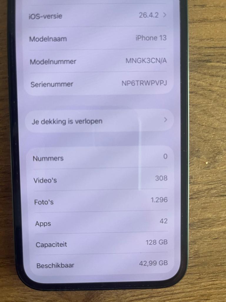 iPhone 13 128GB - Batterij (87%) - Krasvrij, Telecommunicatie, Mobiele telefoons | Apple iPhone, 128 GB, Blauw, IPhone 13, Ophalen of Verzenden