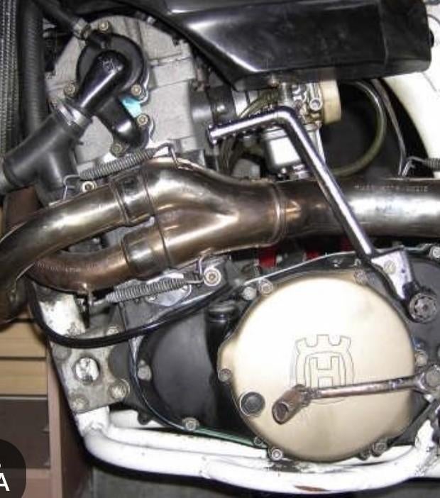 Husqvarna 610 onderdelen - Motorblok, uitlaat, voorvork, Motoren, Ophalen of Verzenden, Gebruikt