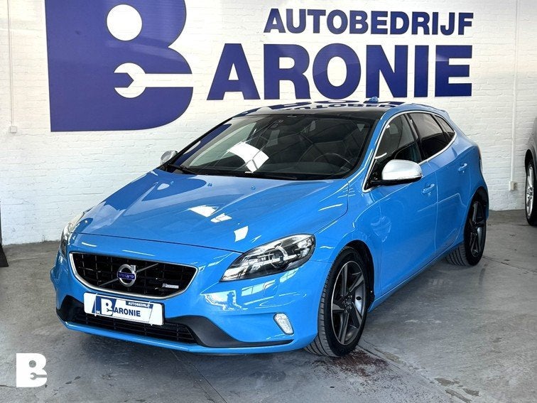 Volvo V40 1.6 T3 R-Design, Rebel Blue, Auto's, Gebruikt, Zwart, 4 cilinders, 150 pk