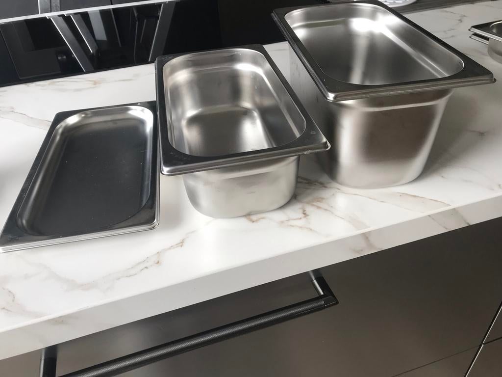 Dichte en open hoge, lage schalen voor stoomoven van  miele, Ophalen of Verzenden, Zo goed als nieuw
