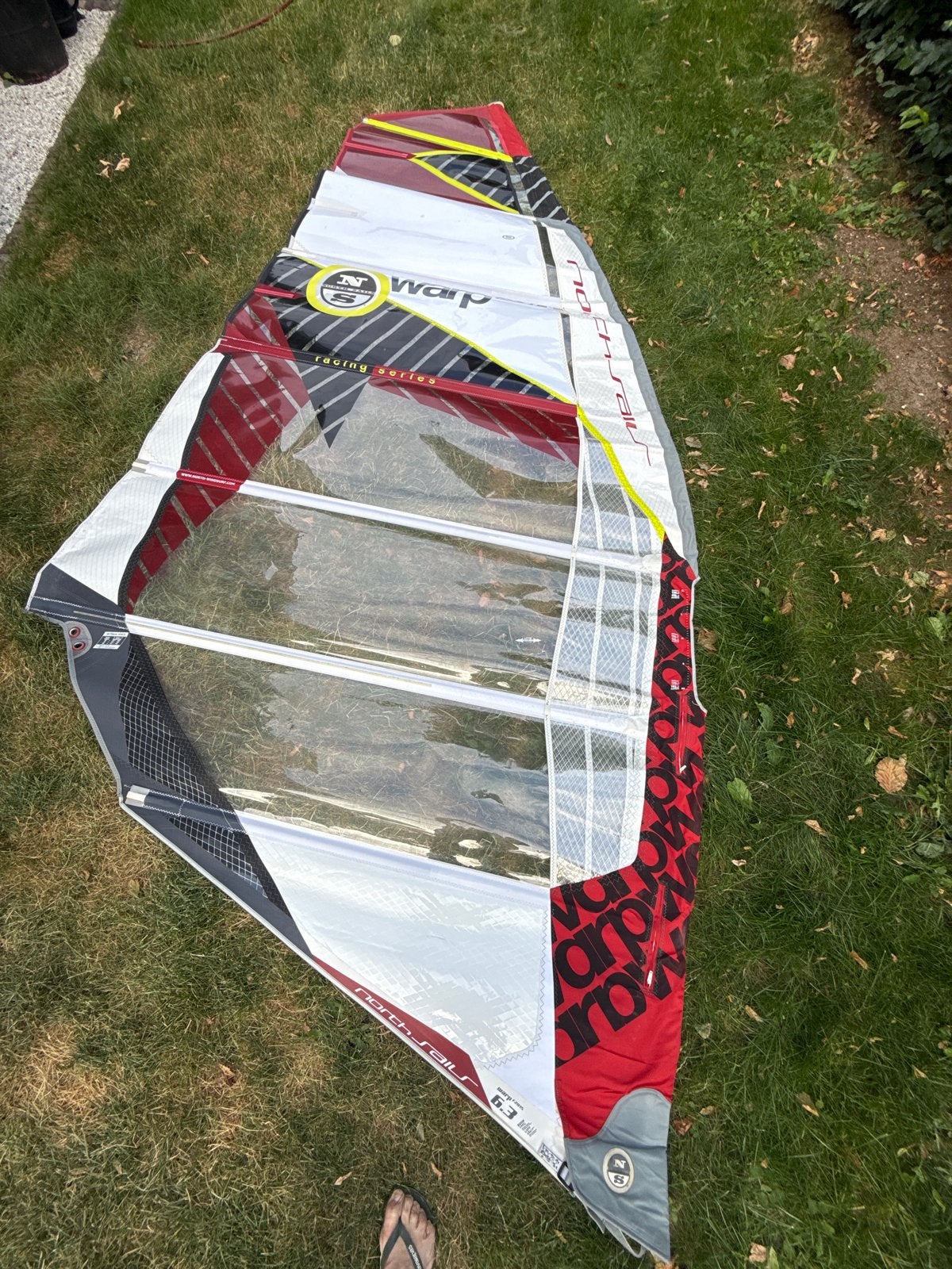 North Sails Warp F2015 6.3 m² windsurfzeil, Gebruikt, 5 tot 6.5 m², Ophalen of Verzenden, North Sails