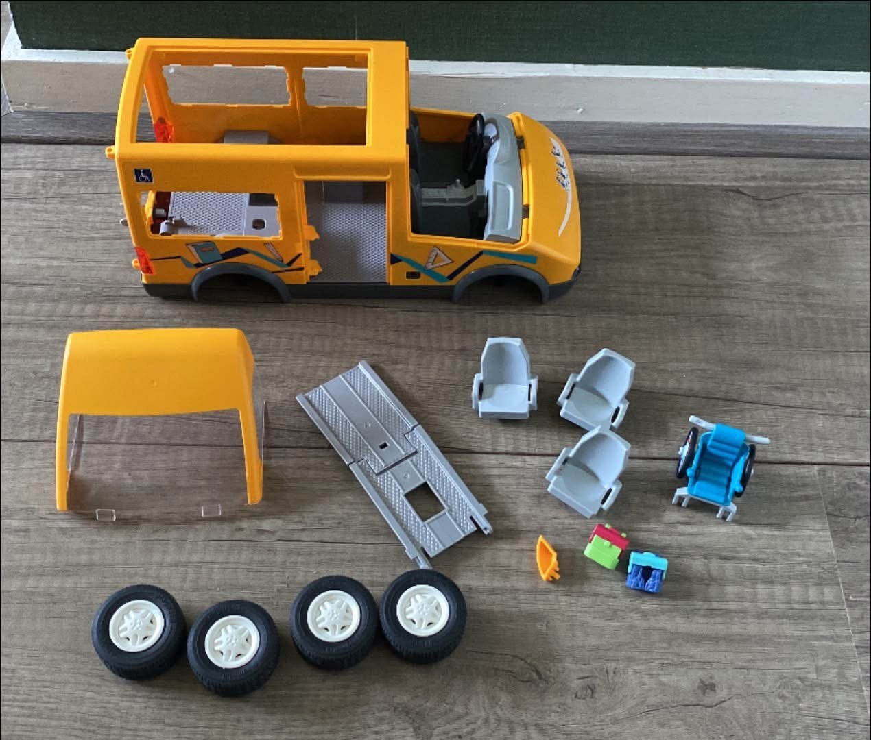 Schoolbusje Playmobil, Ophalen of Verzenden, Gebruikt