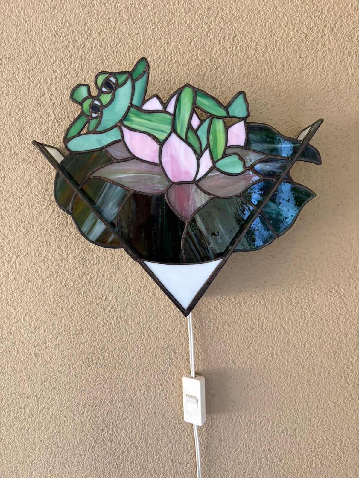 Tiffany style hanglamp kikker, Ophalen of Verzenden, Zo goed als nieuw