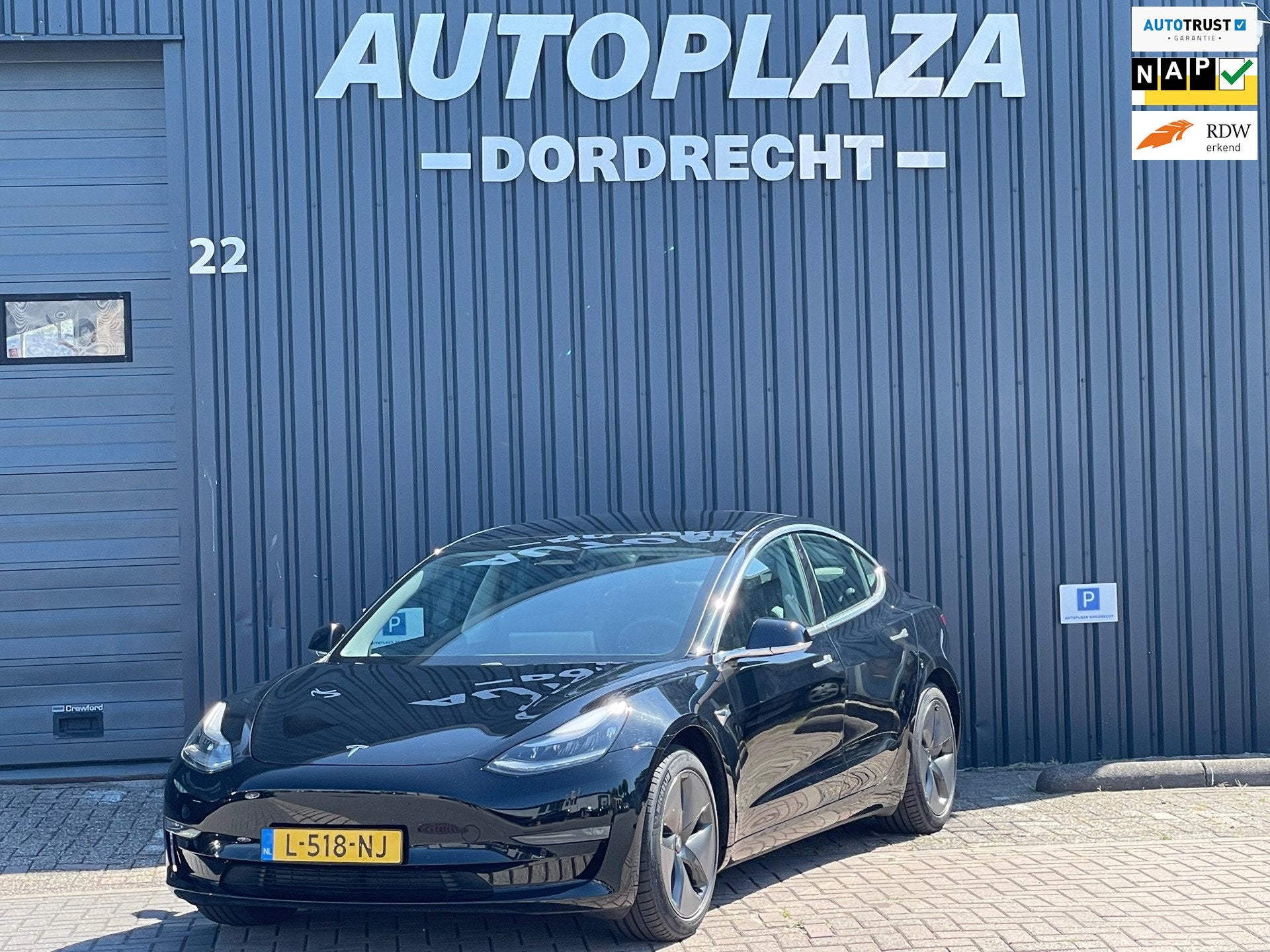 Tesla Model 3 Long Range AWD 75 kWh, Auto's, Automaat, Navigatiesysteem, Zwart, Zwart