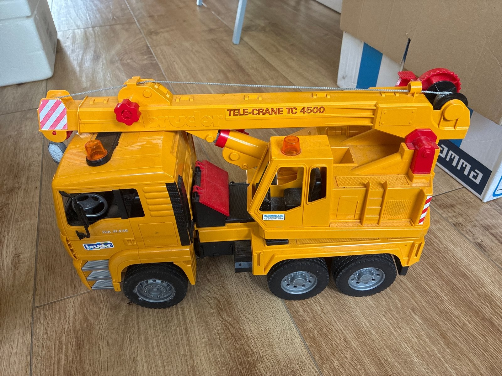 Bruder MAN TGA Vorkraan Tele-Crane TC 4500 Speelgoed, Ophalen, Gebruikt