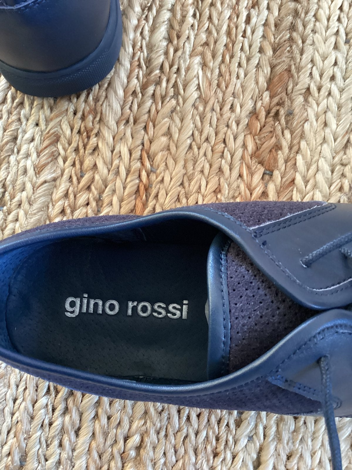 Gino Rossi Nieuwe Blauwe Heren Schoenen Leer Zomer, Ophalen of Verzenden, Nieuw, Blauw, Veterschoenen
