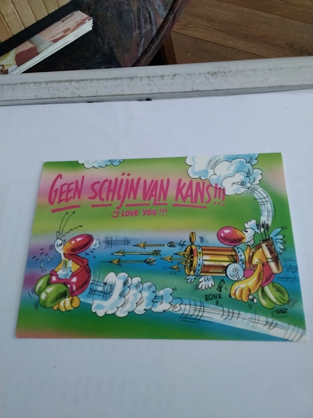 Vintage Ansichtkaart: Geen Schijn Van Kans! I Love You!!!, Ophalen of Verzenden, 1980 tot heden, Ongelopen