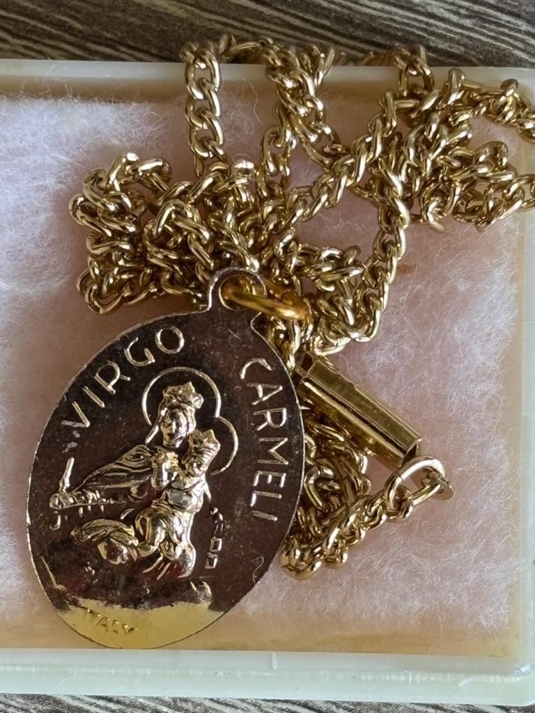 Nieuw Goudkleurig Carmen Jezus Hanger met Ketting, Sieraden, Tassen en Uiterlijk, Kettingen, Nieuw, Overige materialen, Goud, Met hanger