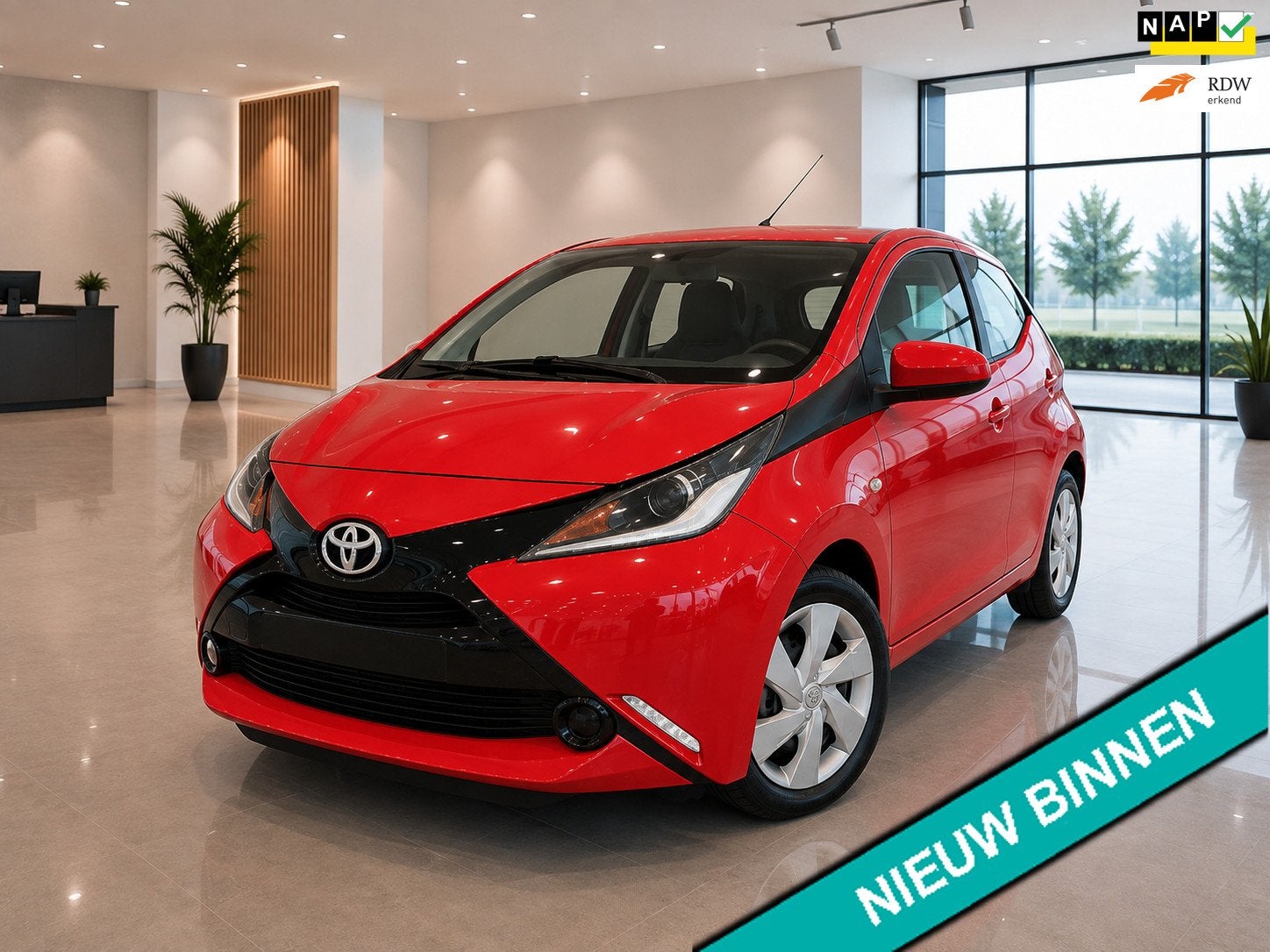 Toyota Aygo 1.0 5Drs NAP KM'S CRUISECONTROL ELEK.RAMEN BLUET, Auto's, 4 stoelen, Origineel Nederlands, Bedrijf, Handgeschakeld
