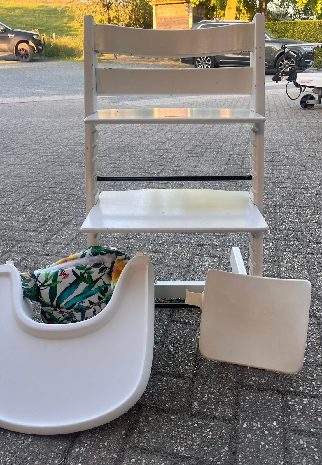 Trip trap stoel, Kinderen en Baby's, Kinderstoelen, Ophalen, Gebruikt, Meegroeistoel, Afneembaar eetblad