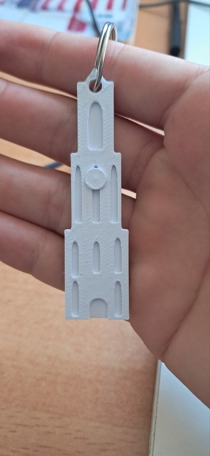 3D Geprinte Dom Toren Sleutelhanger - Utrecht Souvenir, Verzenden, Nieuw