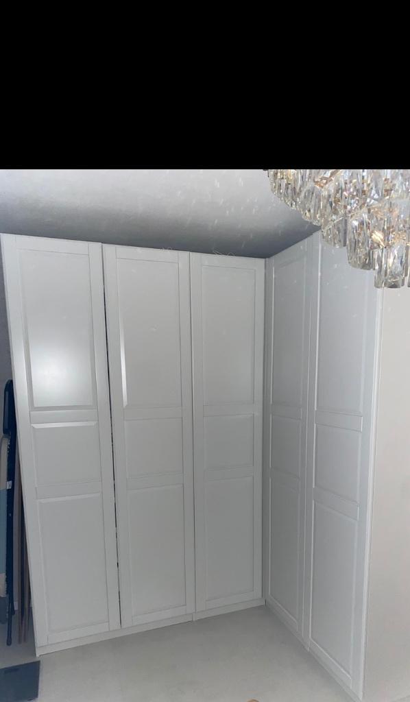Pax kast met hoek., Ophalen, 200 cm of meer, 150 tot 200 cm, Met klep(pen)