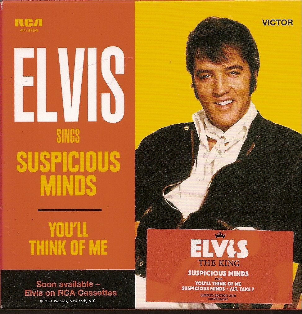 Elvis Presley - Suspicious minds ( genummerd, limited ), Ophalen of Verzenden, Nieuw in verpakking, Pop, Speciale editie