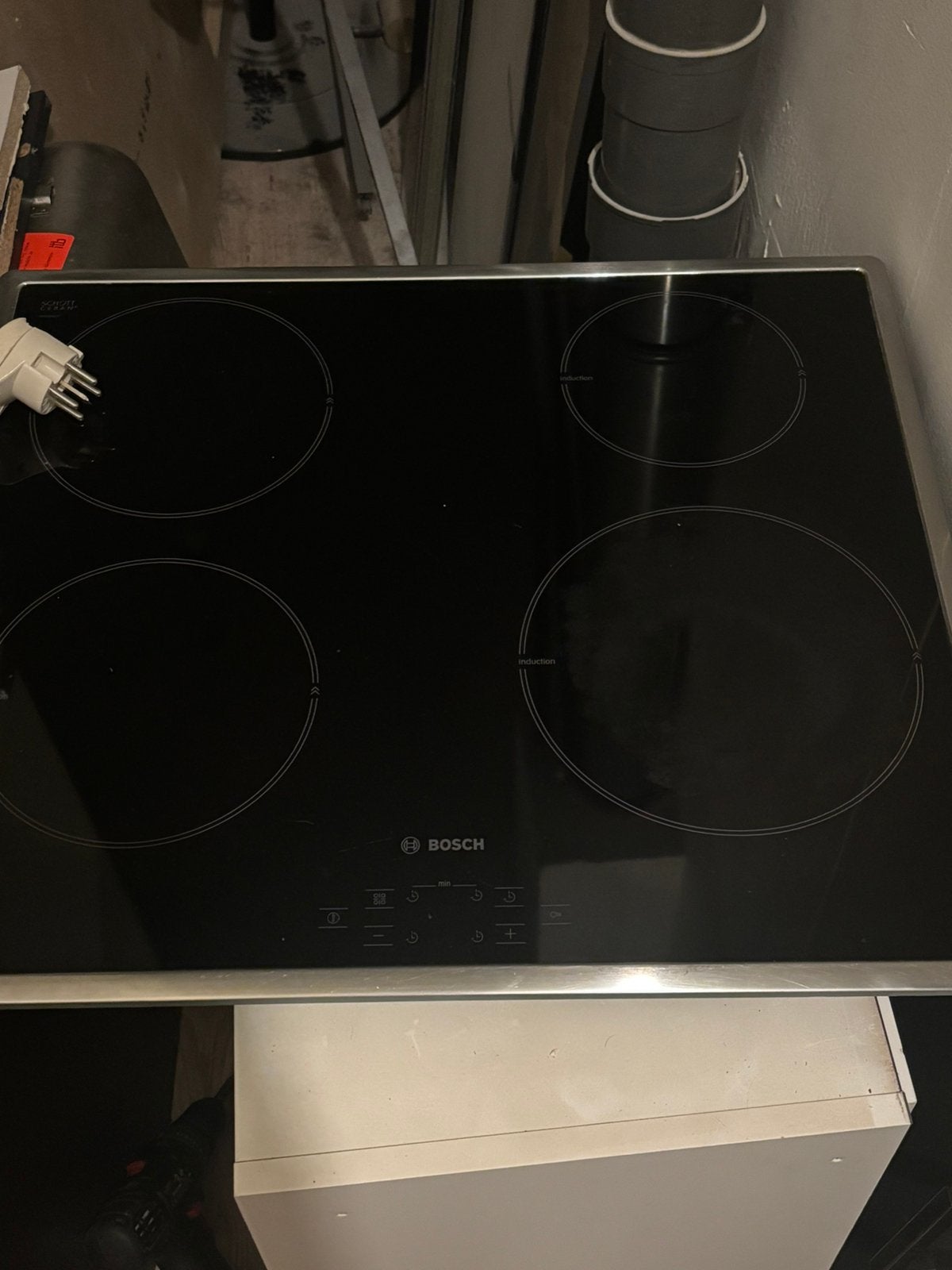 Bosch inductie kookplaat inbouw, Ophalen, 4 kookzones, Zo goed als nieuw, Inbouw