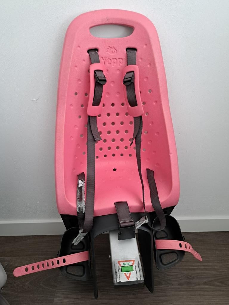 Yepp fietszitje achter - roze, Achterzitje, Yepp, Ophalen, 15 t/m 25 kg