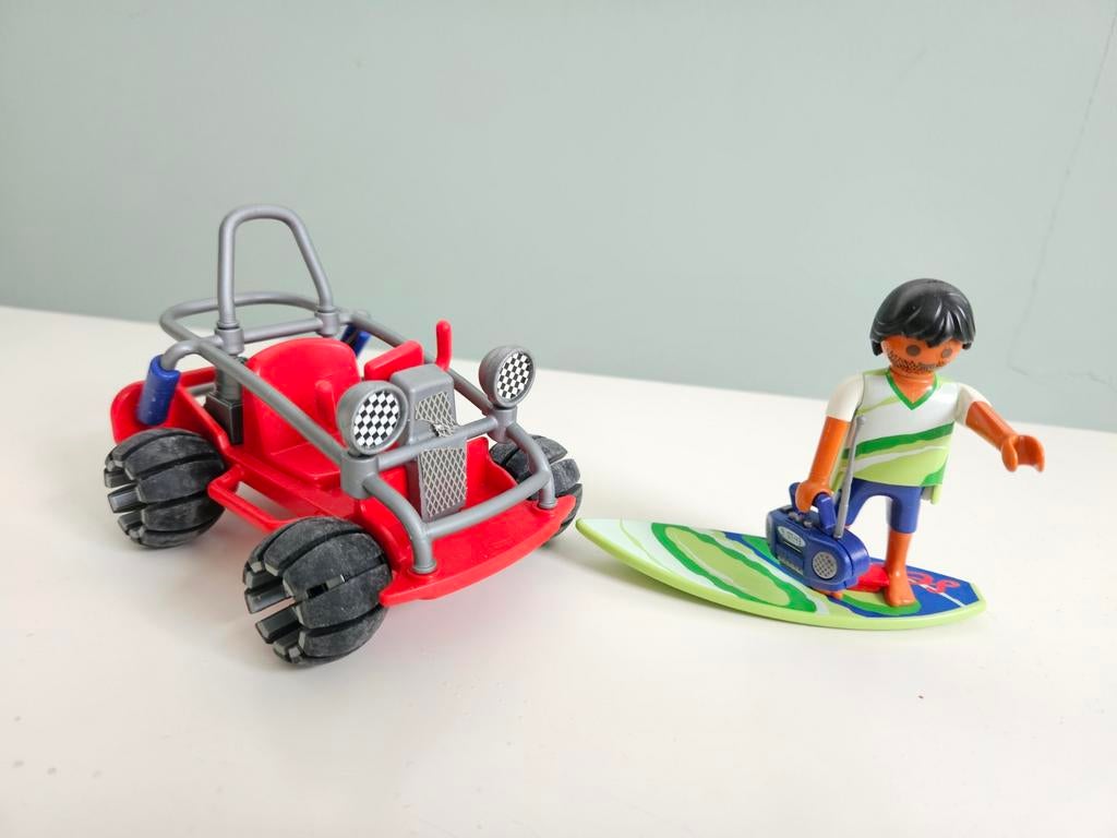 playmobil 4863 zomerset: strandbuggy met surfplank, Ophalen of Verzenden, Zo goed als nieuw, Complete set