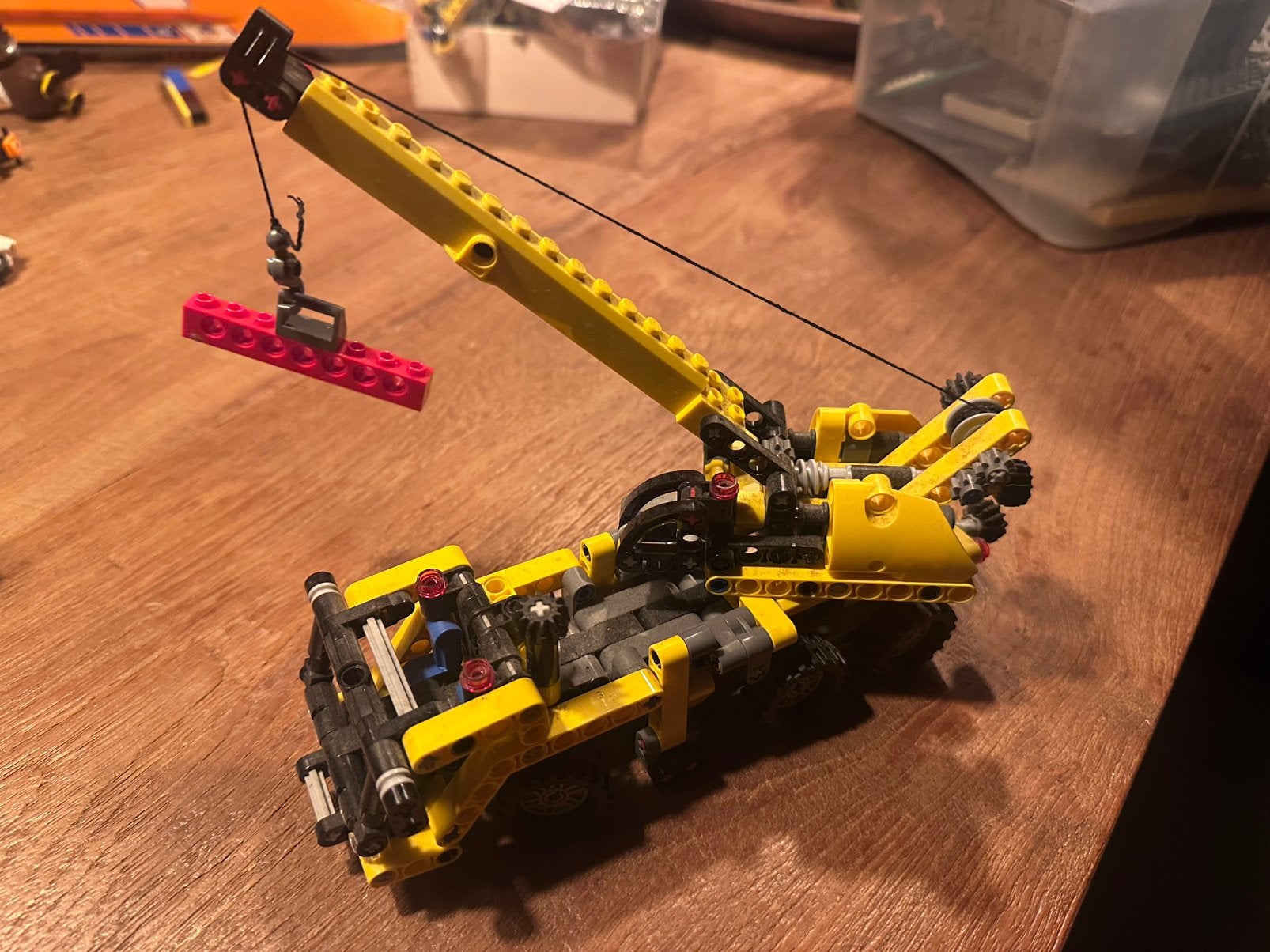 Lego technic 8067, mini hijskraan, Kinderen en Baby's, Ophalen, Lego, Zo goed als nieuw, Complete set
