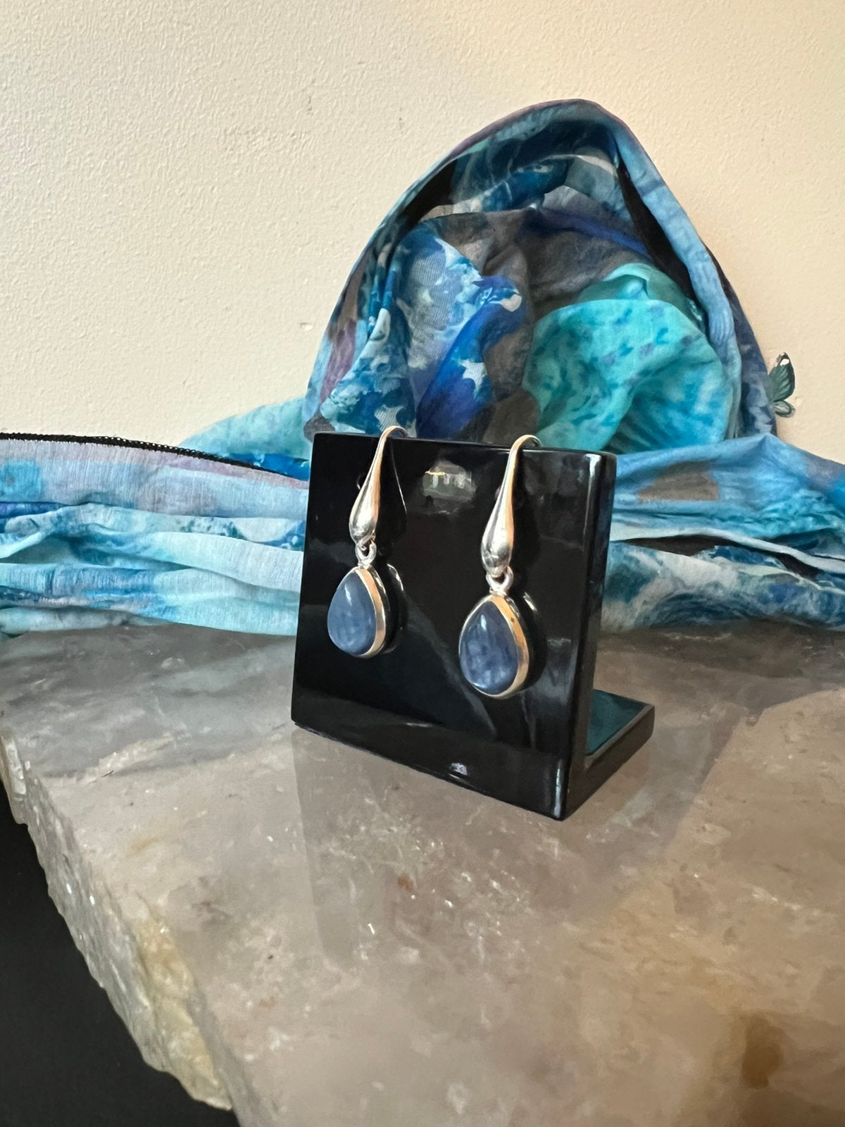 Kyaniet beschermt loslaten blokkades vertrouwen eigen regie, Sieraden, Tassen en Uiterlijk, Hangers, Blauw, Magnolia11, Nieuw