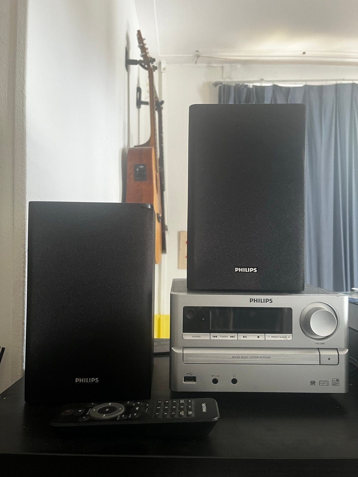 Philips CD-speler, aux, radio incl. 2 boxen, Ophalen, Philips, Zo goed als nieuw, Microset