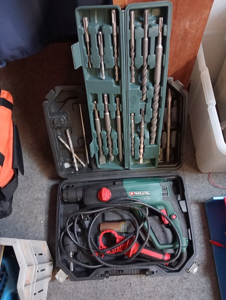 zware boorhamer met extra's, Ophalen, Zo goed als nieuw, Boor- en/of Breekhamer
