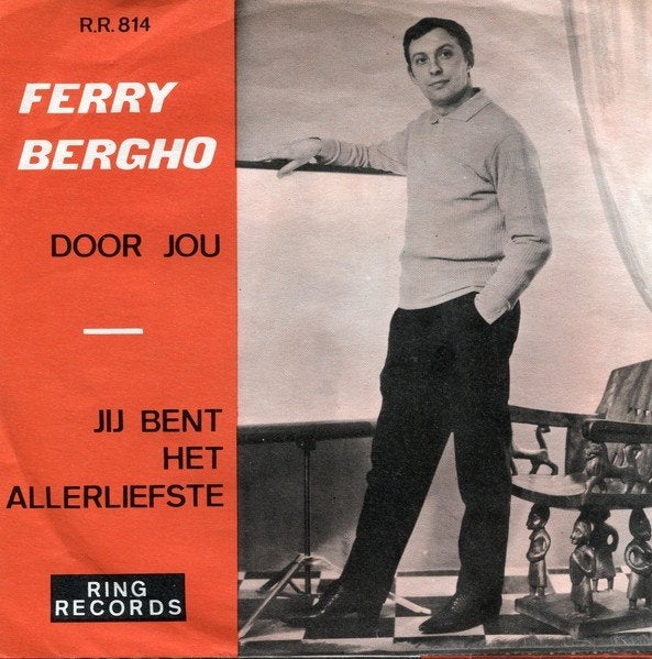 ferry bergho - door jou, Ophalen of Verzenden, Zo goed als nieuw, 12 inch, Levenslied of Smartlap