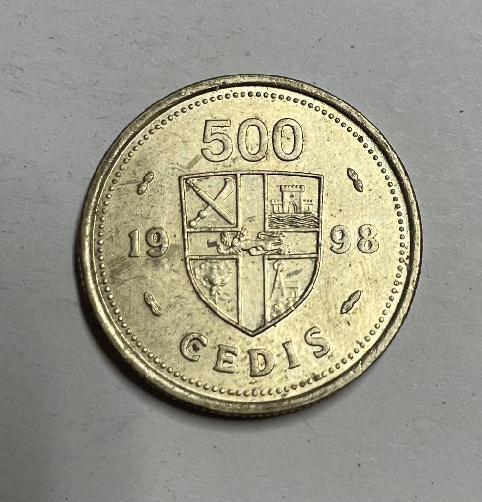 500 cedis Ghana 1998, Ophalen of Verzenden, Overige landen