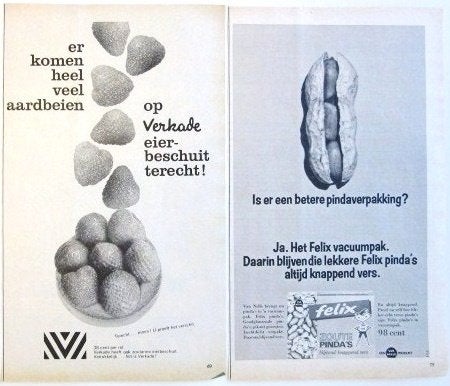 Advertenties reclames van juni 1967 Verkade Heinz Barend, Verzamelen, Merken en Reclamevoorwerpen, Gebruikt, Overige typen, Ophalen of Verzenden