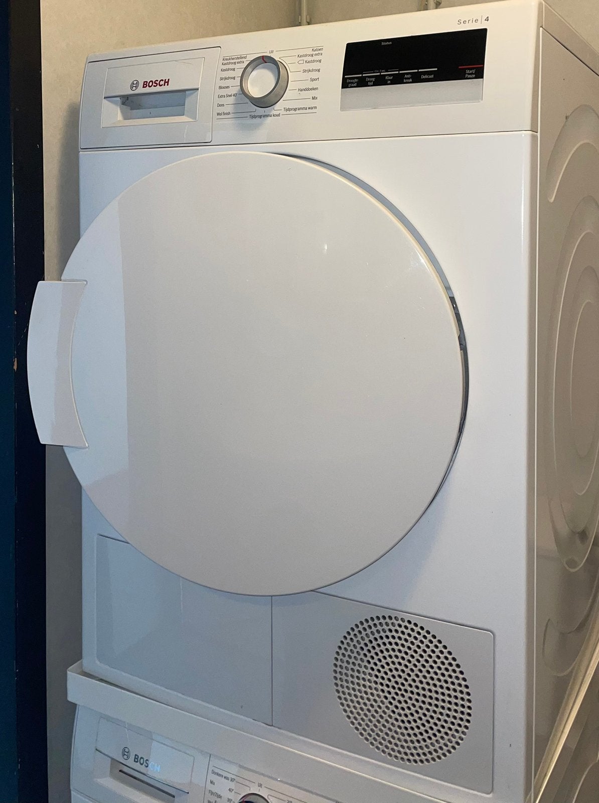 Bosch Serie 4 wasdroger, Gebruikt, Overige typen, 8 tot 10 kg, Ophalen of Verzenden