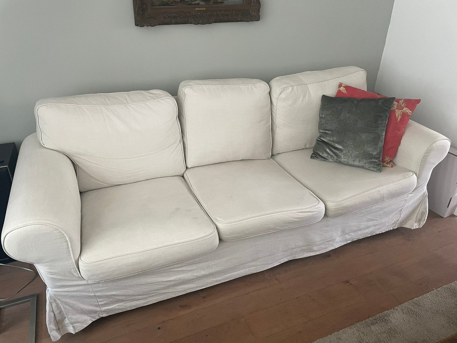 Bank Ektorp Ikea gratis af te halen, Huis en Inrichting, Banken | Bankstellen, Gebruikt, Driepersoons, 75 tot 100 cm, Ophalen of Verzenden