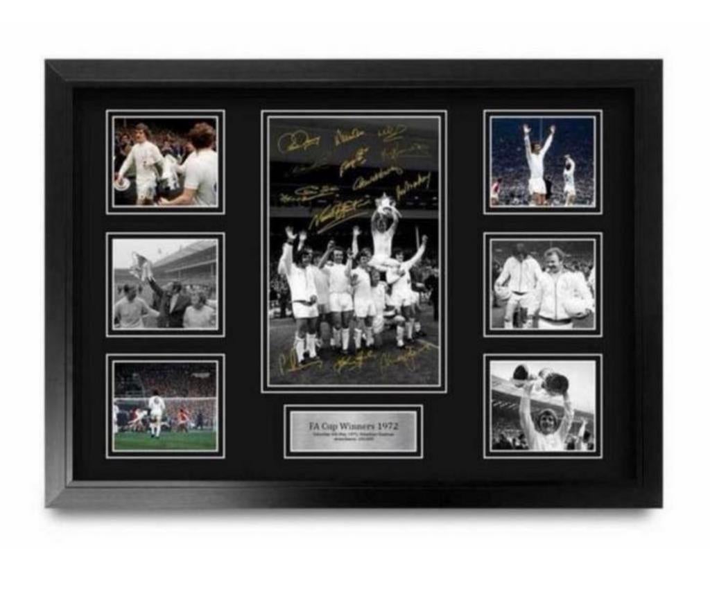 Leeds United Signed Large A2 Framed FA Cup Winners 1972 gift, Buitenlandse clubs, Nieuw, Ophalen of Verzenden, H