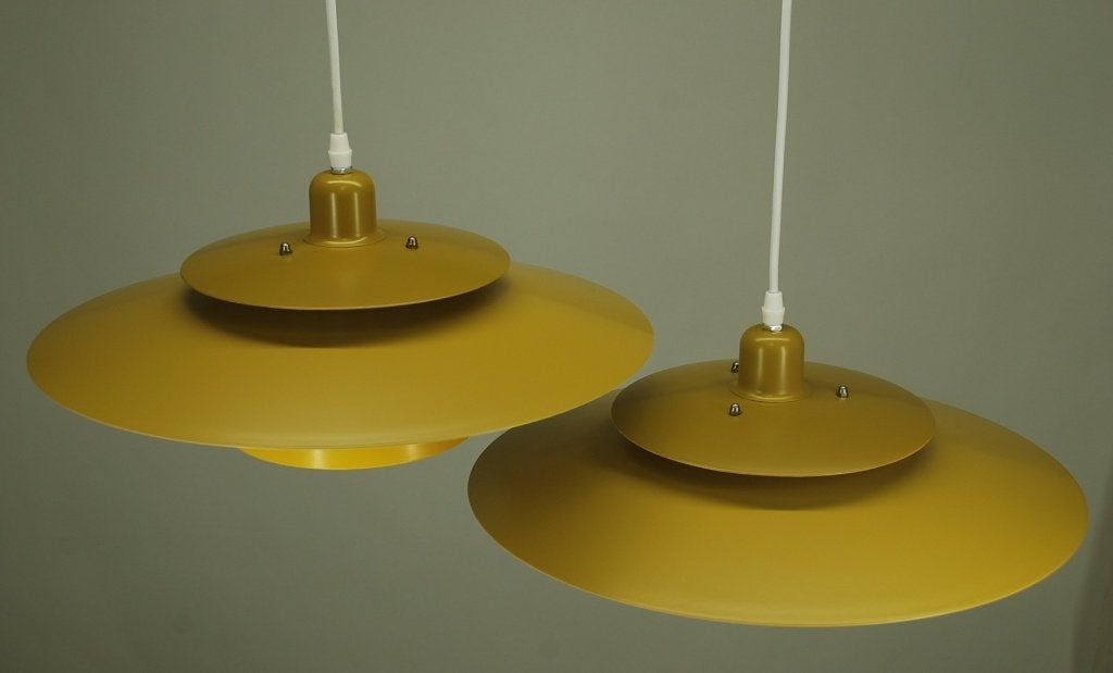 Skandinavische hanglampen set van 2 stuks - 300 euro, Huis en Inrichting, Lampen | Hanglampen, Verzenden, Vintage MCM, Vintage mcm