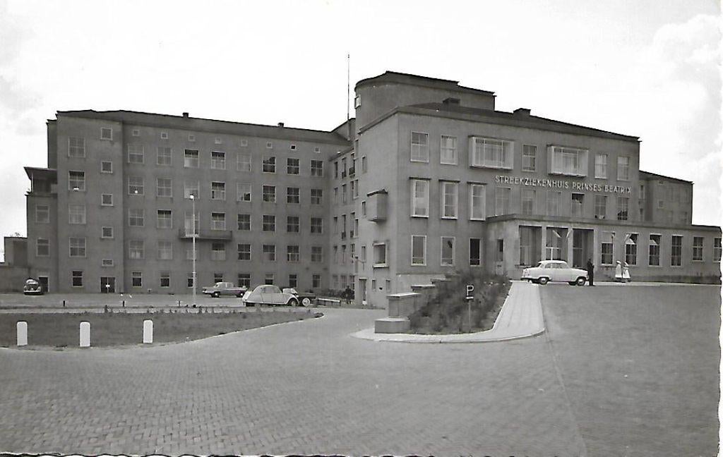 Gorinchem- -Streekziekenhuis Prinses Beatrix, Hoofdingang., Verzenden, 1960 tot 1980, Gelopen, Zuid-Holland
