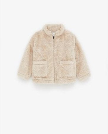 Baby dubbelzijdig jack met nepbont vest winterjas jas 86, Gebruikt, Jongetje of Meisje, Ophalen of Verzenden, Zara