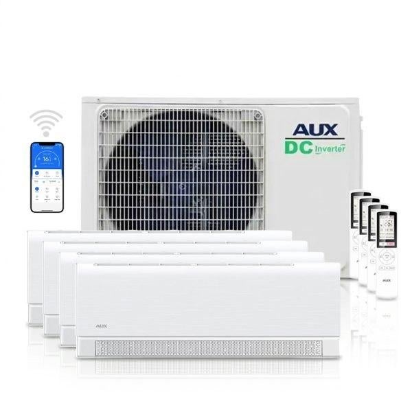 AUX AIRCO Multisplit met 2- 3- 4- of 5 binnen units NIEUW, Koelen en Ontvochtigen, Timer, Nieuw, 3 snelheden of meer