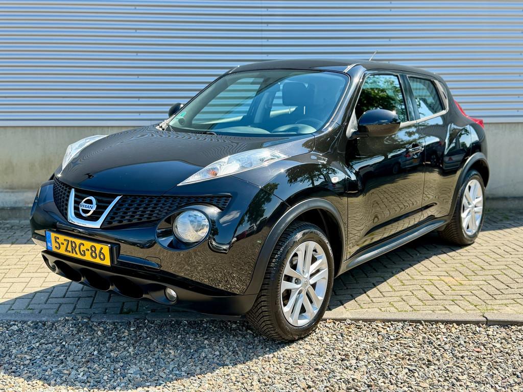 Nissan Juke 1.6 Acenta [ eccaudio,cruise,17``lmv ], Voorwielaandrijving, Euro 5, Stof, Zwart