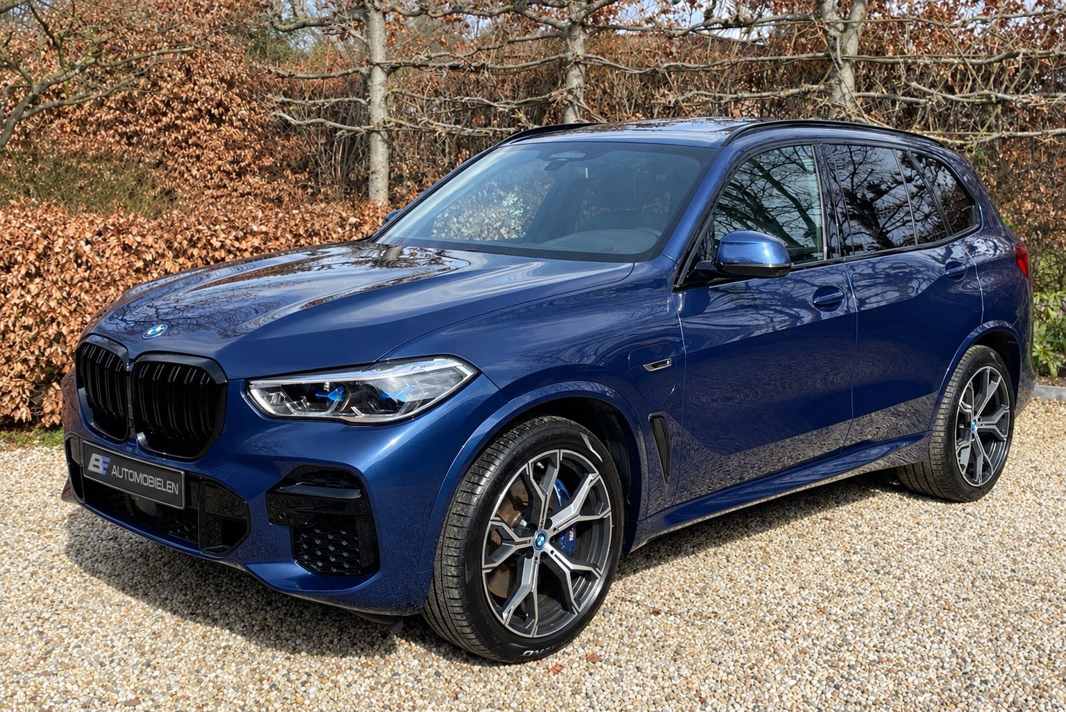 X5 45E M SPORT - Pano dak - 21"  Zomer + Winter Phytonicblau, Dealer onderhouden, Parkeerassistent, Blauw, Vierwielaandrijving
