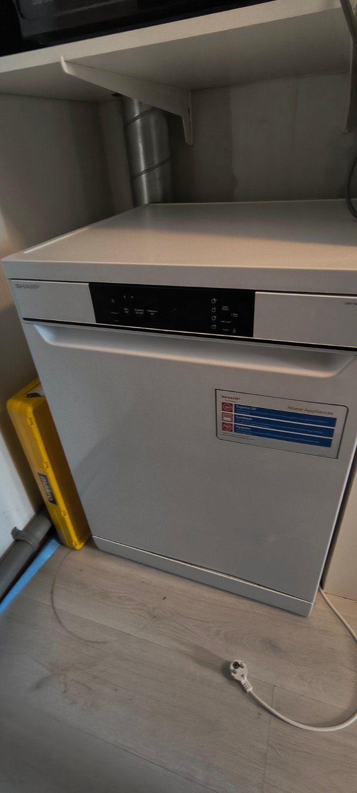 Sharp Vaatwasser QWNA1BF47EWEU - Zo goed als nieuw, Witgoed en Apparatuur, 60 cm of meer, Ophalen of Verzenden, Zo goed als nieuw