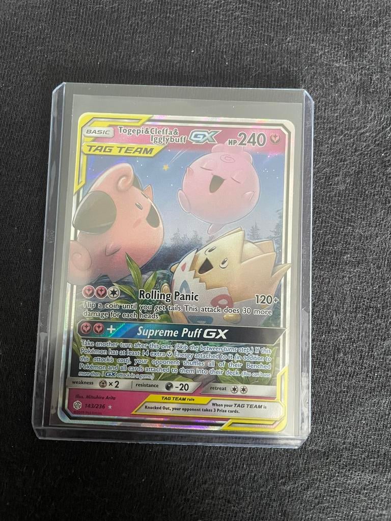 Togepi & cleffa & igglybuff GX, Ophalen of Verzenden, Nieuw, Losse kaart, Foil