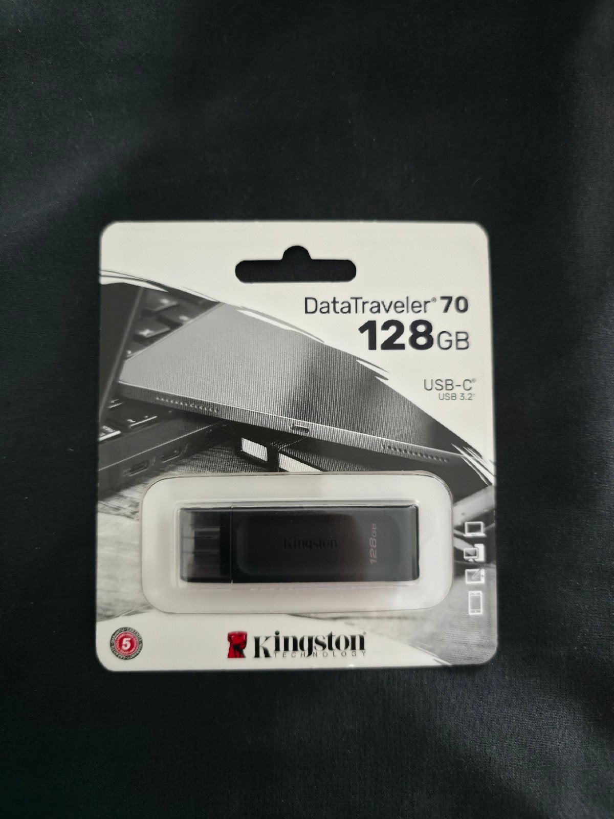 Kingston DataTraveler 70 USB-C 128GB USB 3.2 Flash Drive, Ophalen of Verzenden, Nieuw, Kingston, 128 GB