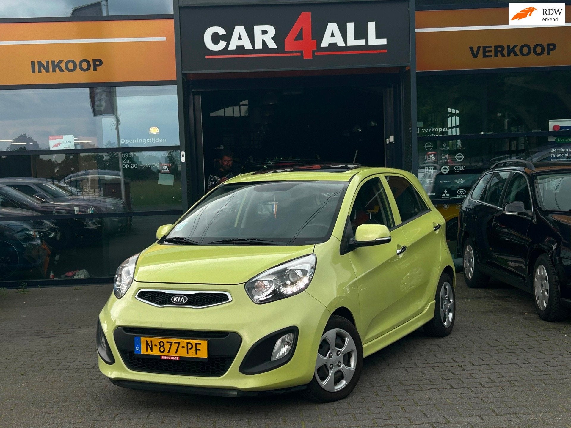 Kia Picanto 1.0 CVVT Comfort Pack DAKJE/AIRCO/KEYLESS GO/APK, Auto's, Voorwielaandrijving, Euro 5, Stof, Gebruikt