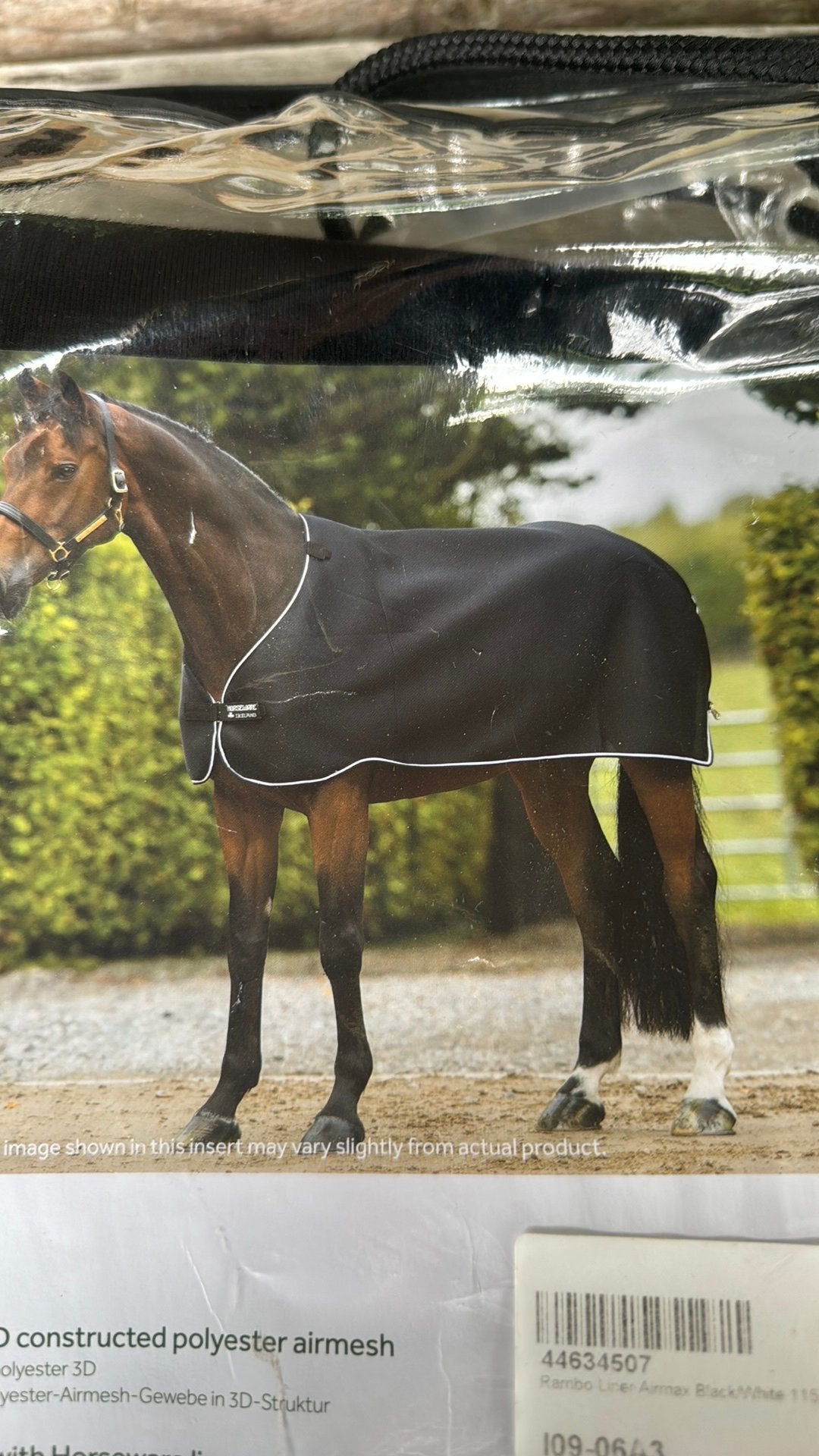 Horseware rambo liner airmax, Dieren en Toebehoren, Cob (M), Nieuw, Ophalen of Verzenden, Zwart