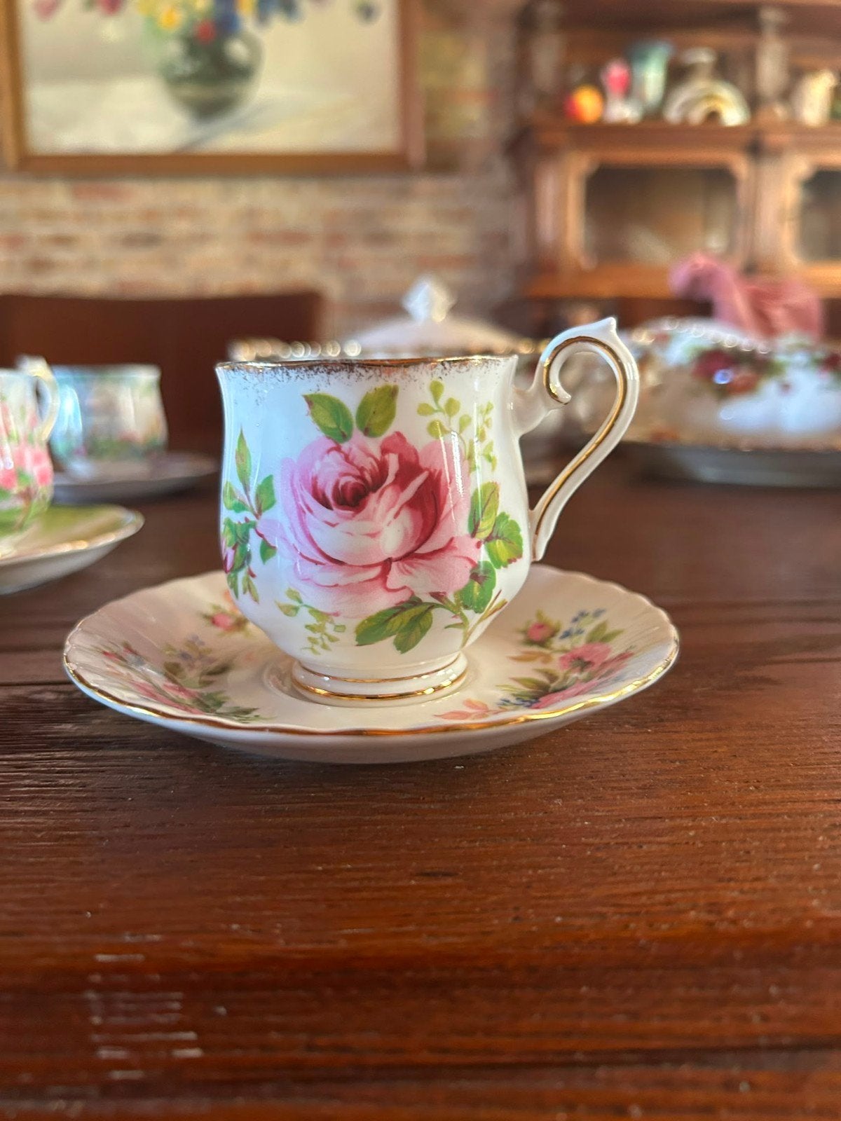 Vintage Royal Albert Porseleinen Theekopje en Schotel, Ophalen of Verzenden