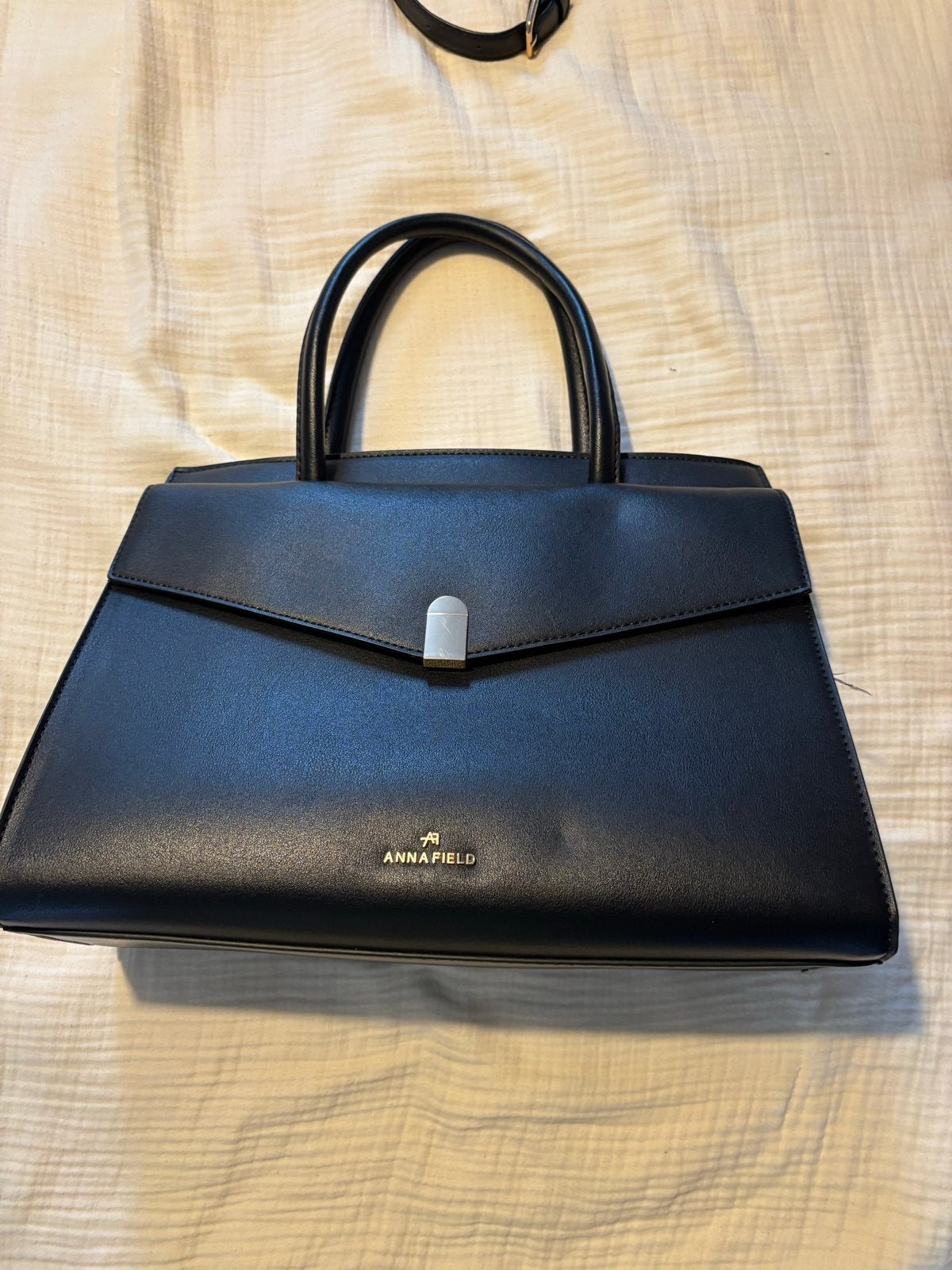 Anna Field Handtas Zwart - Elegant en Praktisch, Sieraden, Tassen en Uiterlijk, Ophalen of Verzenden, Zo goed als nieuw, Zwart