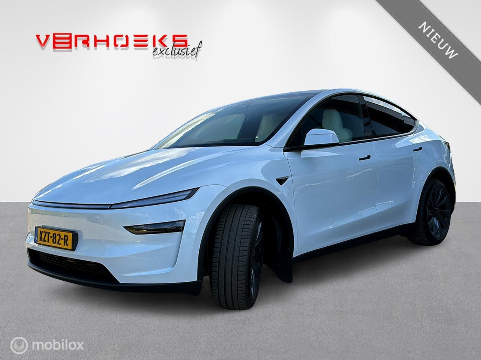 Tesla Model Y Premium Long Range RWD / Direct leverbaar!, Automaat, Adaptive Cruise Control, Wit, Leder
