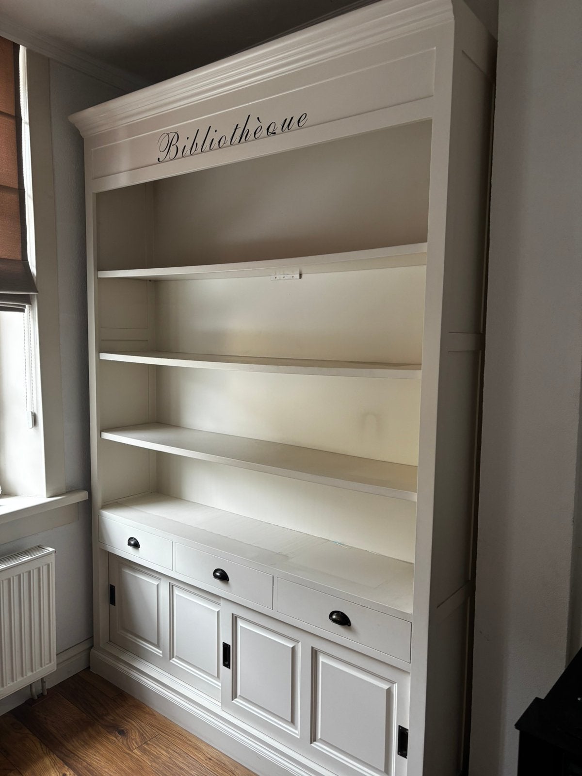 Buffetkast wit, Huis en Inrichting, Kasten | Buffetkasten, Ophalen, Gebruikt, Met deur(en), 200 cm of meer