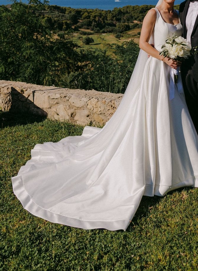 Justin Alexander Signature Charleston Wedding Dress Size 36, Ophalen of Verzenden, Zo goed als nieuw, Trouwjurk