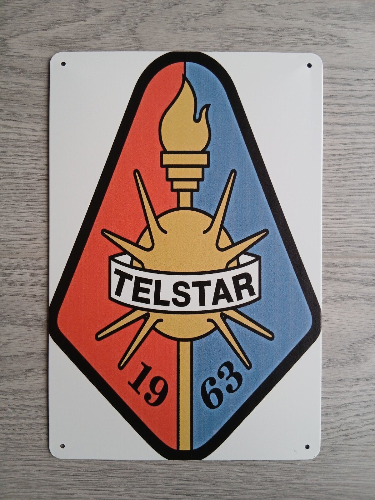 Telstar 20x30 cm Metalen Reclamebord, Verzamelen, Ophalen of Verzenden, Nieuw